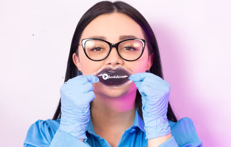Mujer durante evaluación médica facial para restaurar volumen perdido en SR Expertos en Piel, Bogotá